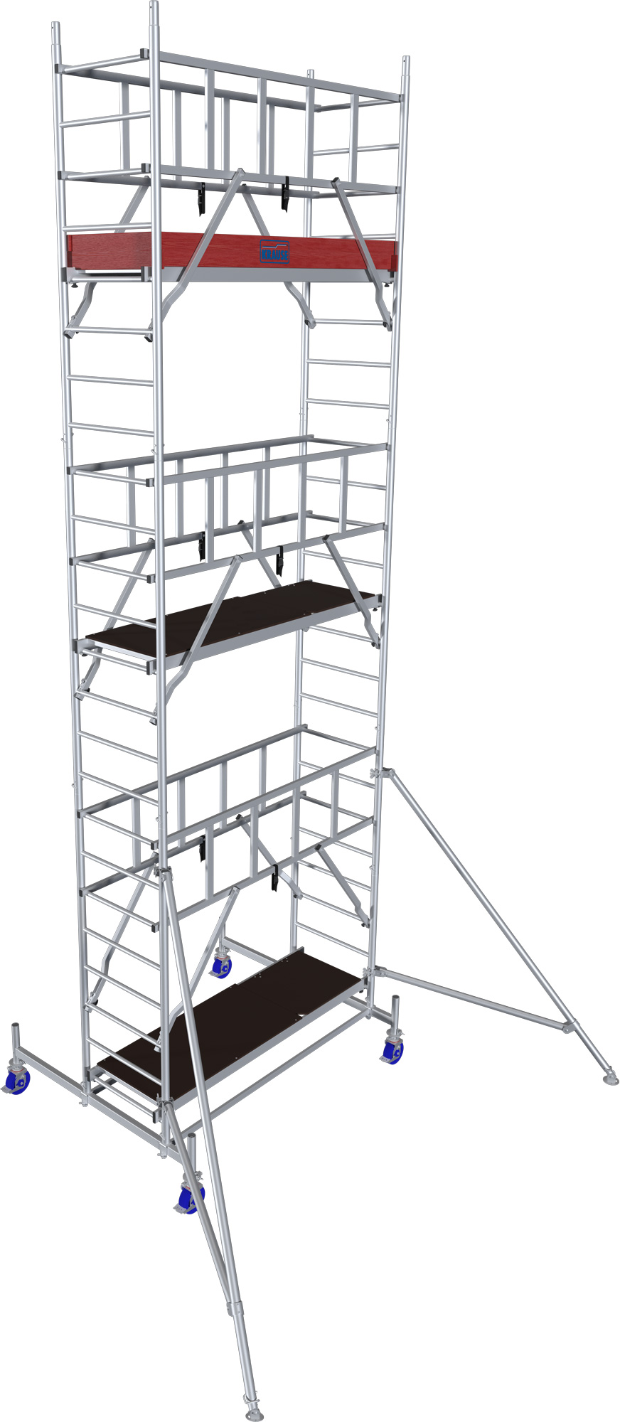 Profi Alu-Rollgerüst Arbeitshöhe 5m - Thumbnail 3